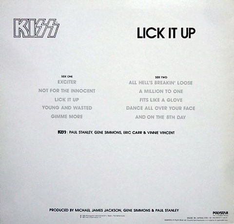 Kiss - Lick It Up | Casablanca (28S-181) - 3