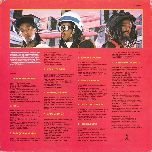 Aswad - Rebel Souls | Island Records (ILPS 9780) - 2