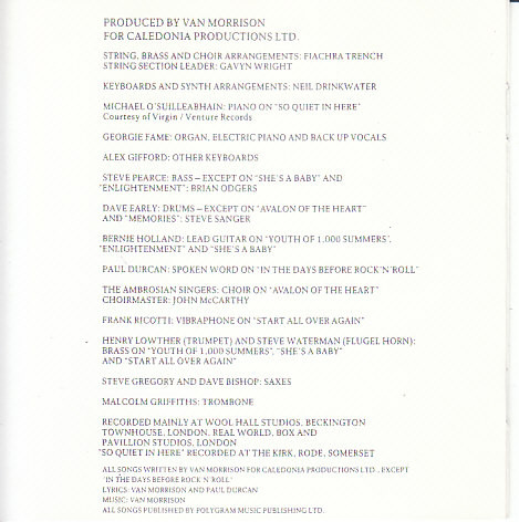 Van Morrison - Enlightenment | Polydor (847 100-2) - 4