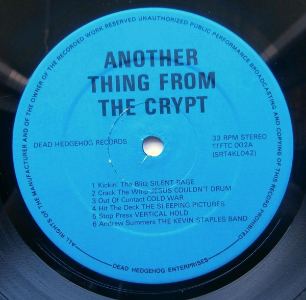 Various - Another Thing From The Crypt | Dead Hedgehog Records (TTFTC002) - 3 Various - Another Thing From The Crypt | Dead Hedgehog Records (TTFTC002) - 3