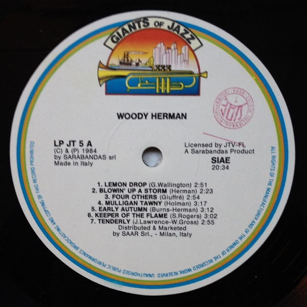 Woody Herman - Woody Herman | Giants Of Jazz (LP JT 5)