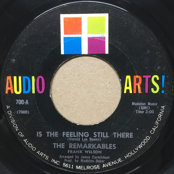 The Remarkables - Is The Feeling Still There / Easily Mislead | Audio Arts! (700) - main