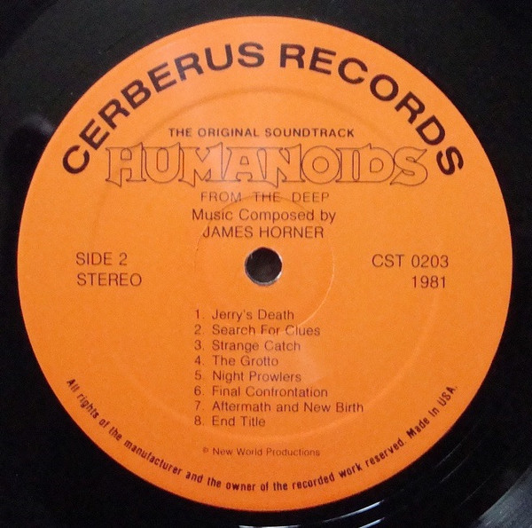 James Horner - Humanoids From The Deep (Original Soundtrack) | Cerberus Records (CST 0203) - 4