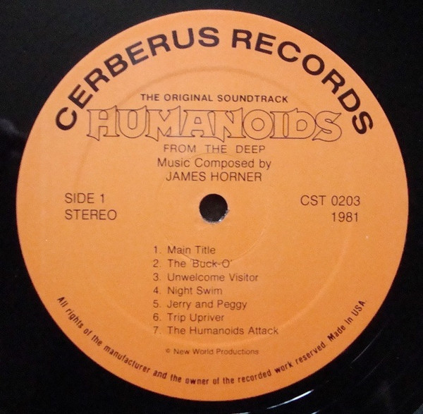 James Horner - Humanoids From The Deep (Original Soundtrack) | Cerberus Records (CST 0203) - 3