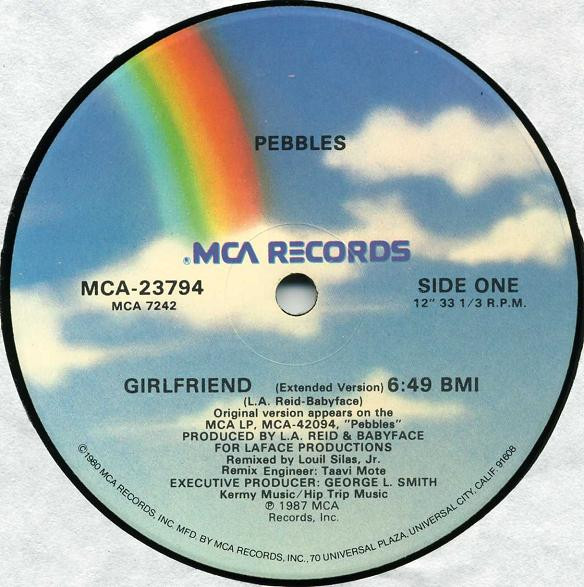 Pebbles - Girlfriend (Extended Version) | MCA Records (MCA-23794) - 3 Pebbles - Girlfriend (Extended Version) | MCA Records (MCA-23794) - 3
