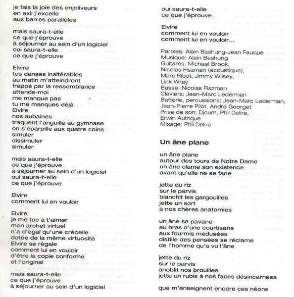 Alain Bashung - Chatterton | Barclay (523 111-2) - 8