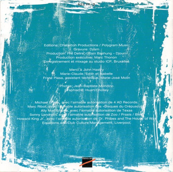 Alain Bashung - Chatterton | Barclay (523 111-2) - 15