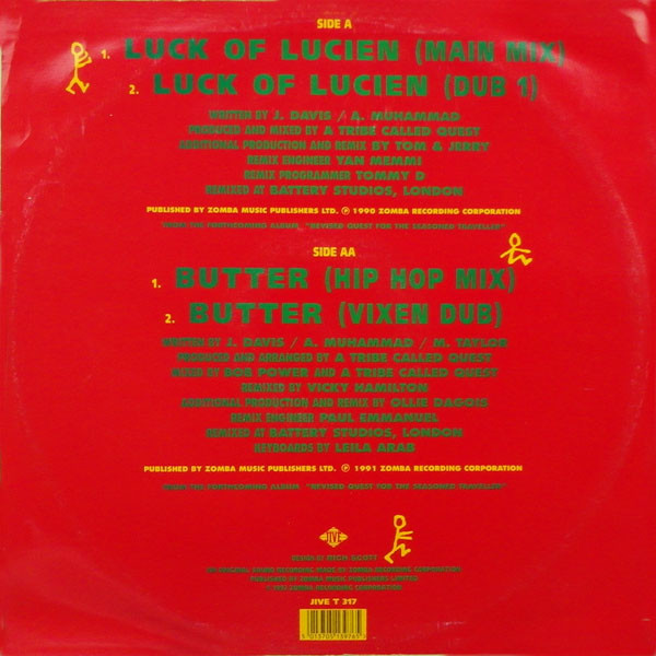 A Tribe Called Quest - Luck Of Lucien | Jive (JIVE T 317) - main A Tribe Called Quest - Luck Of Lucien | Jive (JIVE T 317) - main