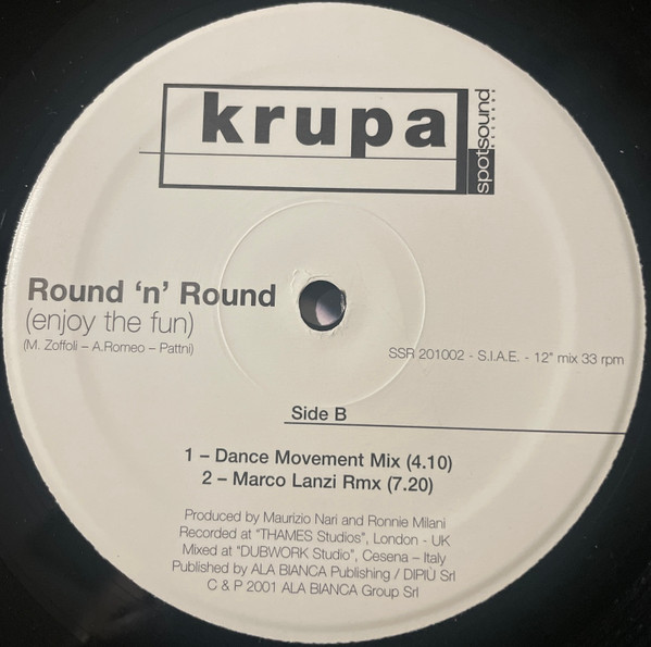 Krupa - Round 'N' Round (Enjoy The Fun) | Spotsound Records (SSR 201002) - 4