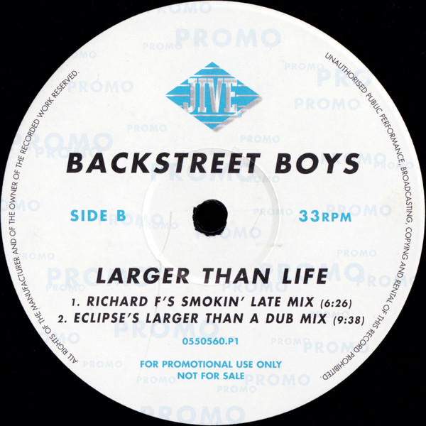 Backstreet Boys - Larger Than Life | Jive (0550560.P1) - 2 Backstreet Boys - Larger Than Life | Jive (0550560.P1) - 2