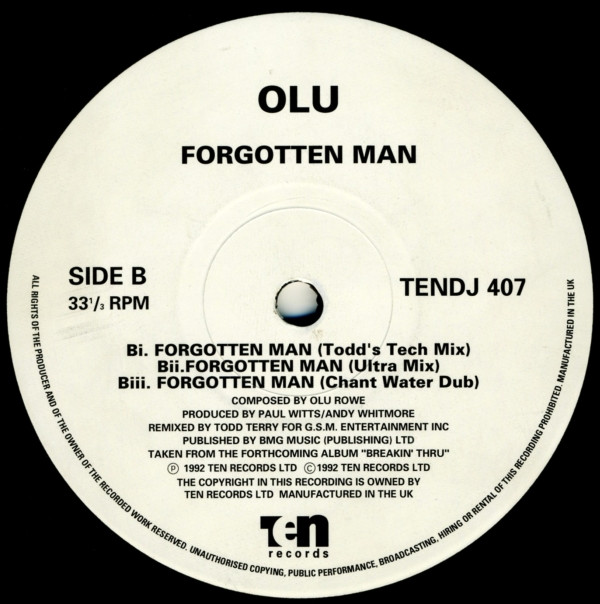 Olu - Forgotten Man | 10 Records (TENDJ 407)