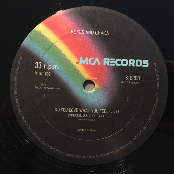 Rufus & Chaka Khan / The Crusaders - Do You Love What You Feel? / Street Life | MCA Records (MCAT 892) Rufus & Chaka Khan / The Crusaders - Do You Love What You Feel? / Street Life | MCA Records (MCAT 892)