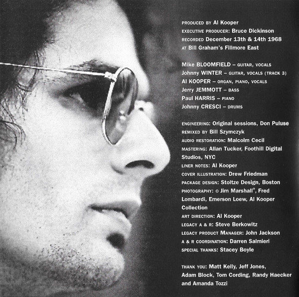 Al Kooper - Mike Bloomfield - Fillmore East: The Lost Concert Tapes 12/13/68 | Columbia (COL 506034 2) - 4