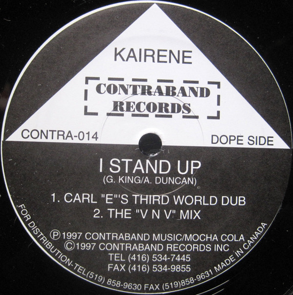 Kairene - I Stand Up | Contraband Records (CONTRA-014)