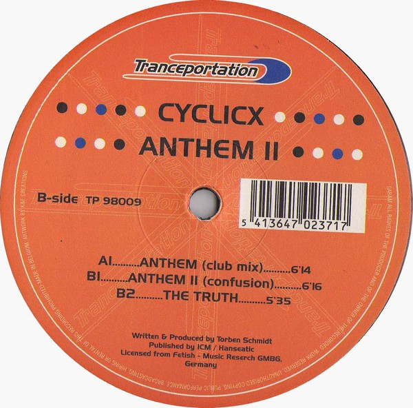 Cyclicx - Anthem II | Tranceportation (TP 98009)