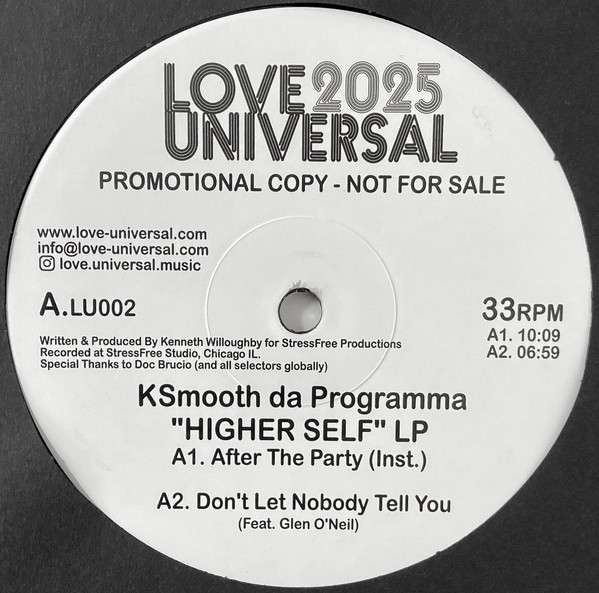 KSmooth Da Programma - Higher Self LP | Love Universal (LU002) - 2