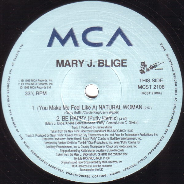 Mary J. Blige - (You Make Me Feel Like A) Natural Woman | MCA Records (MCST 2108)