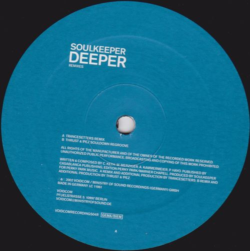 Soulkeeper - Deeper (Remixes) | Voidcom (VC004R)