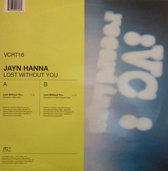 Jayn Hanna - Lost Without You | VC Recordings (VCRT16) - main
