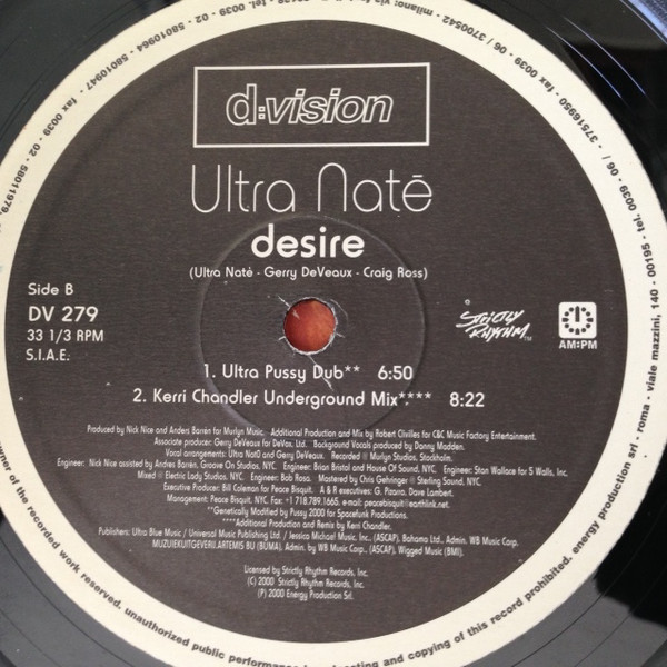 Ultra Naté - Desire (Disc 2) | D:vision Records (DV 279) - 4