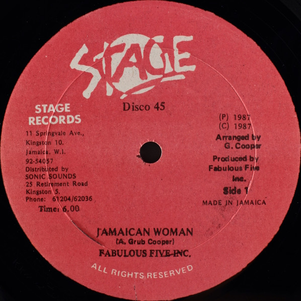 Fabulous Five Inc. - Jamaican Woman | Stage Records (none)