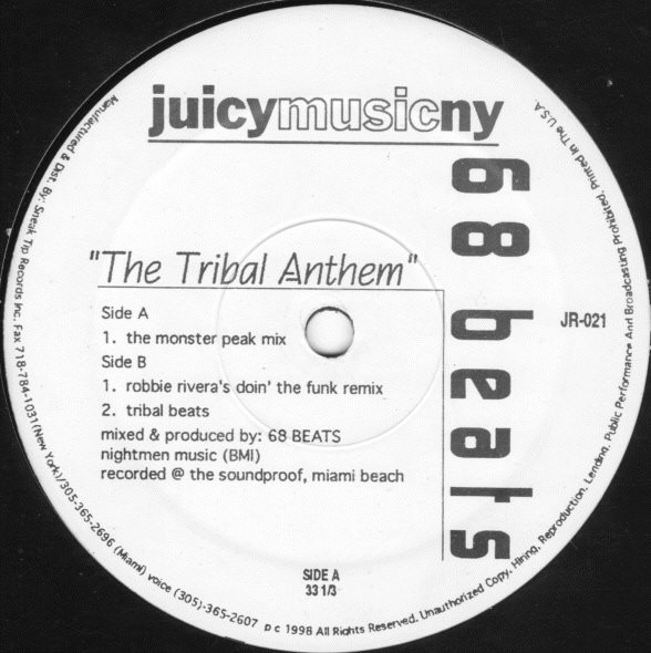68 Beats - The Tribal Anthem | Juicy Records (JR-021)