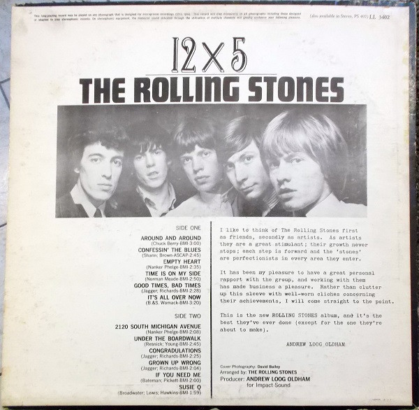 The Rolling Stones - 12 X 5 | London Records (LL 3402) - 2