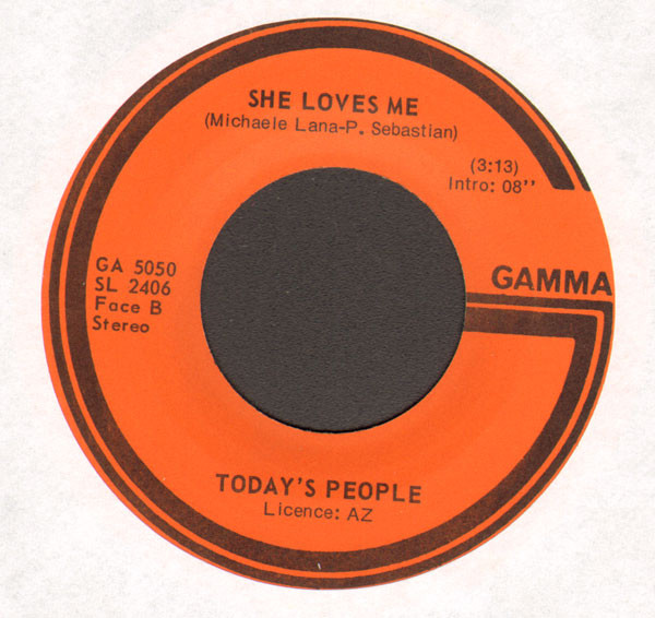 Today's People - S.O.S. (All We Need Is Time For Love) | Gamma (GA 5050) - 2