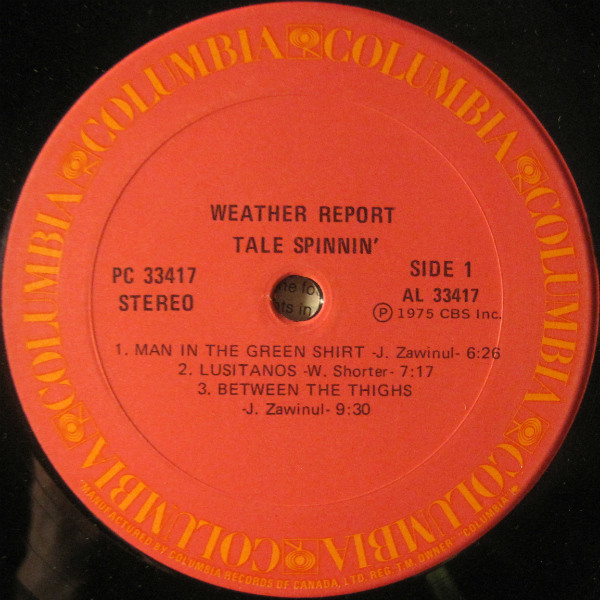 Weather Report - Tale Spinnin' | Columbia (PC 33417) - 3