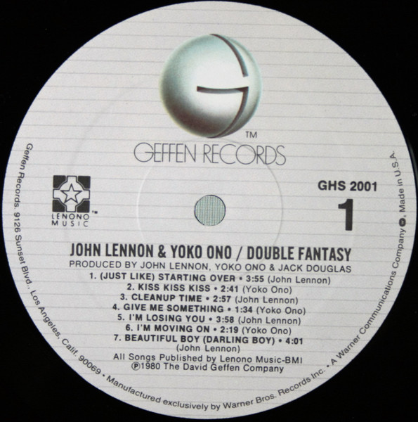John Lennon & Yoko Ono - Double Fantasy | Geffen Records (GHS 2001) - 3 John Lennon & Yoko Ono - Double Fantasy | Geffen Records (GHS 2001) - 3