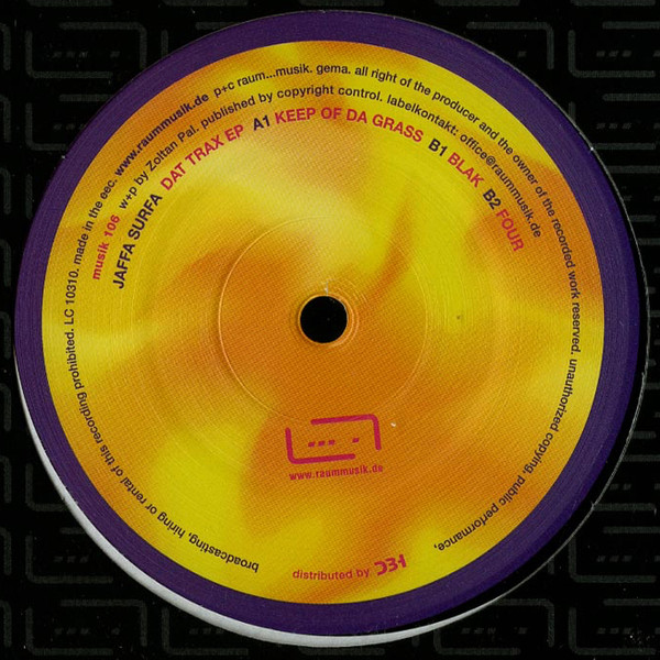 Jaffa Surfa - Dat Trax EP | Raum...musik (musik 106) - 2