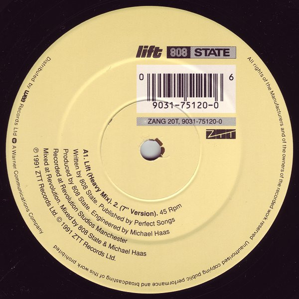 808 State - Lift / Open Your Mind | ZTT (ZANG 20T) - 3 808 State - Lift / Open Your Mind | ZTT (ZANG 20T) - 3