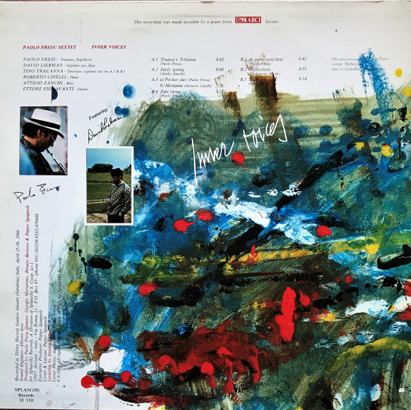Paolo Fresu , Paolo Fresu Sextet Featuring David Liebman - Inner Voices | Splasc Records (H 110) - 2