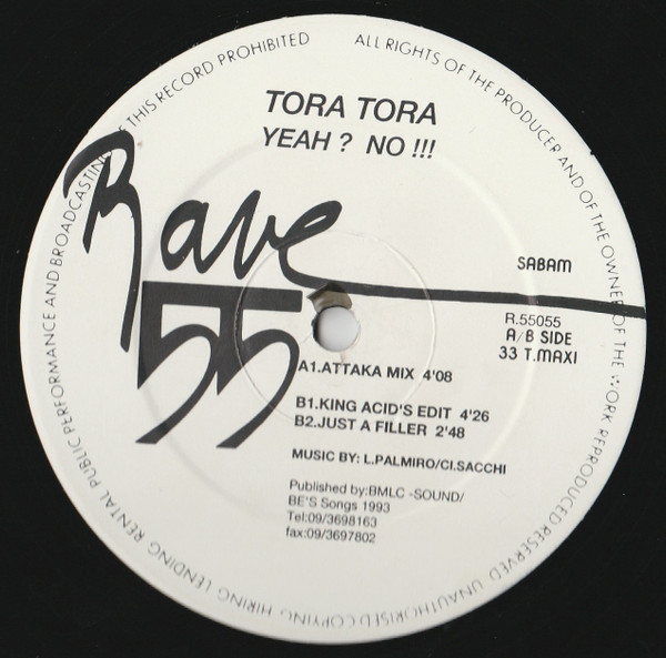Tora Tora - Yeah ? No !!! | Rave 55 (R 55055)