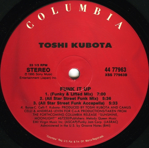 Toshi Kubota - Funk It Up | Columbia (44 77963) - 4