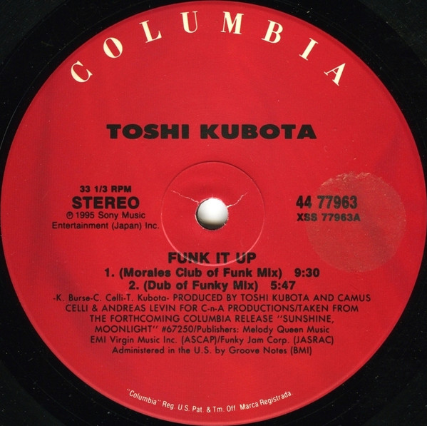 Toshi Kubota - Funk It Up | Columbia (44 77963) - 3