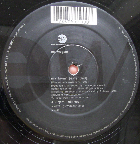 En Vogue - My Lovin | EastWest Records America (A8578T) - 4