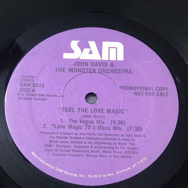 John Davis & The Monster Orchestra - Feel The Love Magic | Sam Records (SAM 5013) - 3