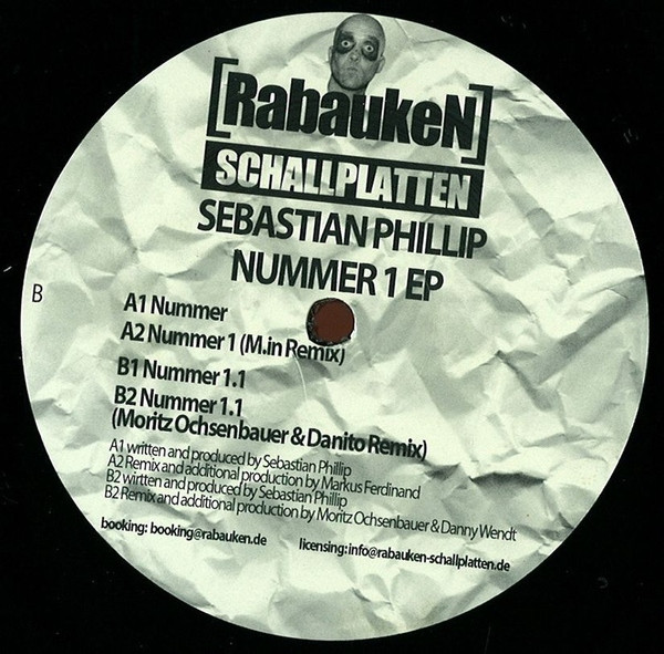 Sebastian Phillip - Nummer 1 EP | RabaukeN Schallplatten (RABAUKEN001) - main