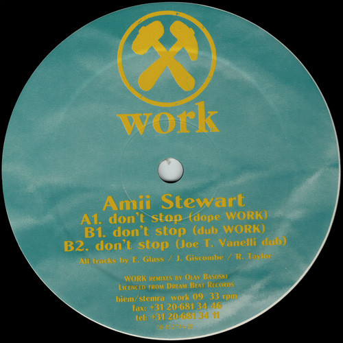 Amii Stewart - Don't Stop | Work Records (work 09)