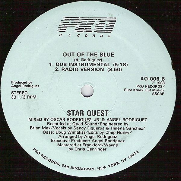 Star Quest - Out Of The Blue | PKO Records (KO-006) - 2