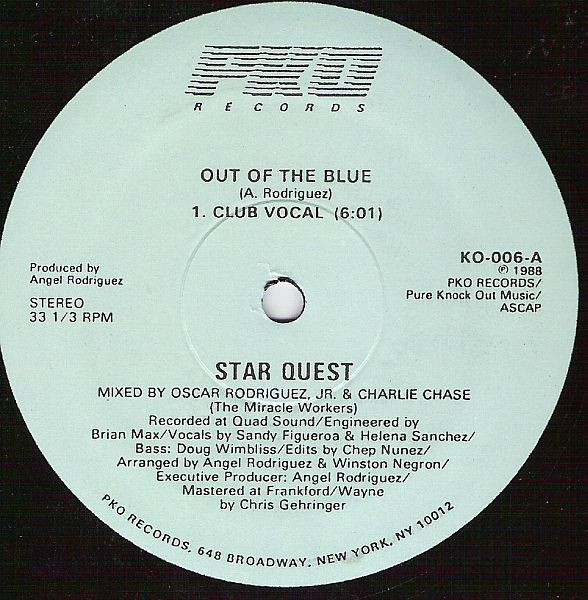 Star Quest - Out Of The Blue | PKO Records (KO-006) - main