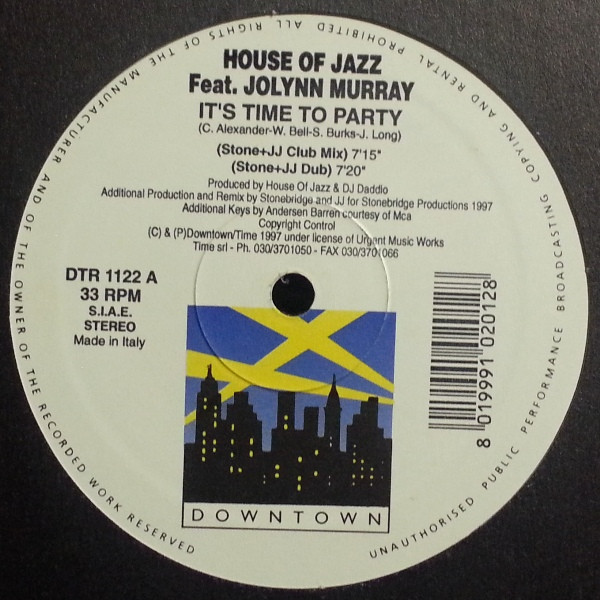House Of Jazz Feat. Jolynn Murray - It's Time To Party | Downtown (DTR 1122)