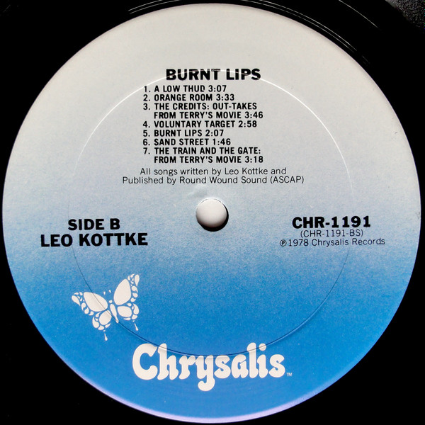 Leo Kottke - Burnt Lips | Chrysalis (CHR 1191) - 4 Leo Kottke - Burnt Lips | Chrysalis (CHR 1191) - 4
