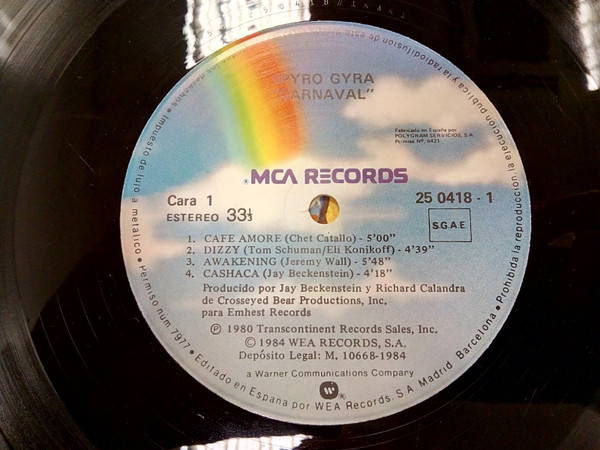 Spyro Gyra - Carnaval | MCA Records (LB 250418-1) - 4