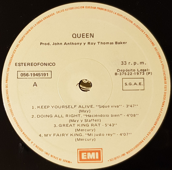Queen - Queen | EMI (056 19 4519 1) - 3 Queen - Queen | EMI (056 19 4519 1) - 3