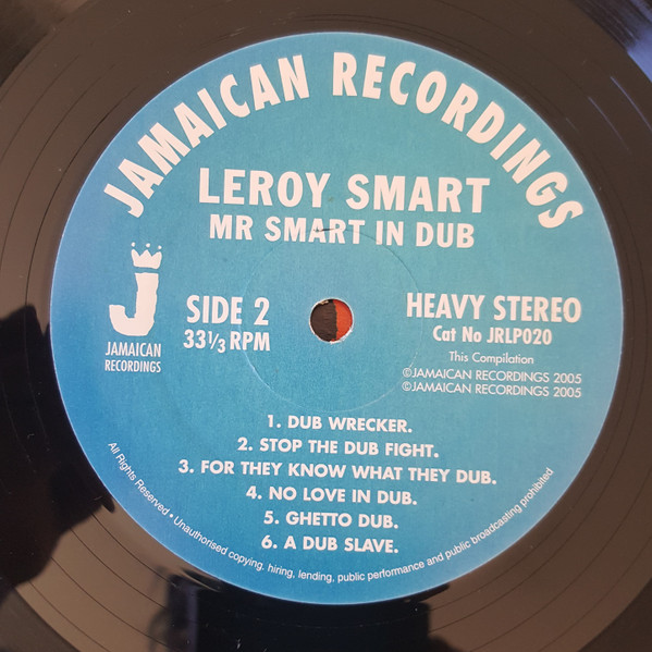 Leroy Smart - Mr Smart In Dub | Jamaican Recordings (JRLP020) - 4