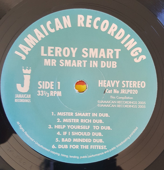 Leroy Smart - Mr Smart In Dub | Jamaican Recordings (JRLP020) - 3