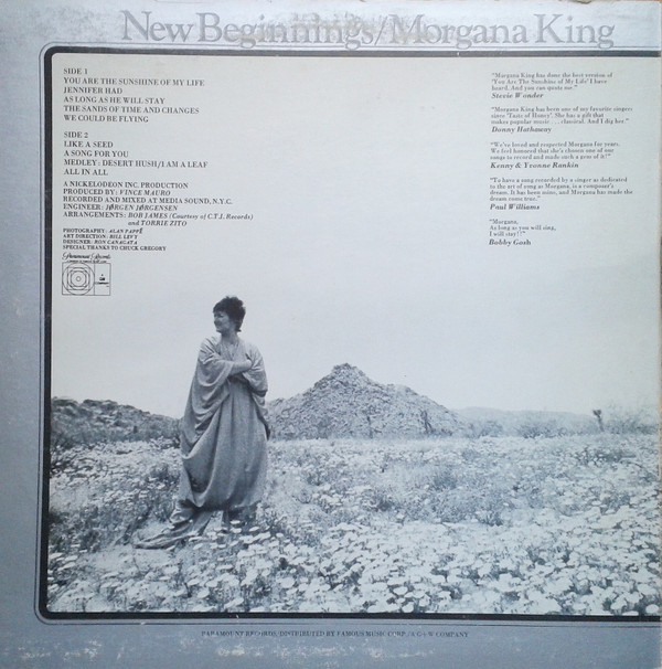 Morgana King - New Beginnings | Paramount Records (PAS-6067) Morgana King - New Beginnings | Paramount Records (PAS-6067)