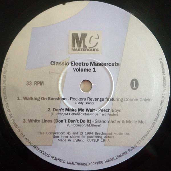 Various - Classic Electro Mastercuts Volume 1 | Mastercuts (CUTSLP 19) - 3